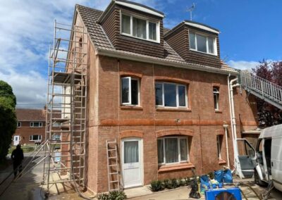 Brick Cleaning Services on exterior of house in shewton